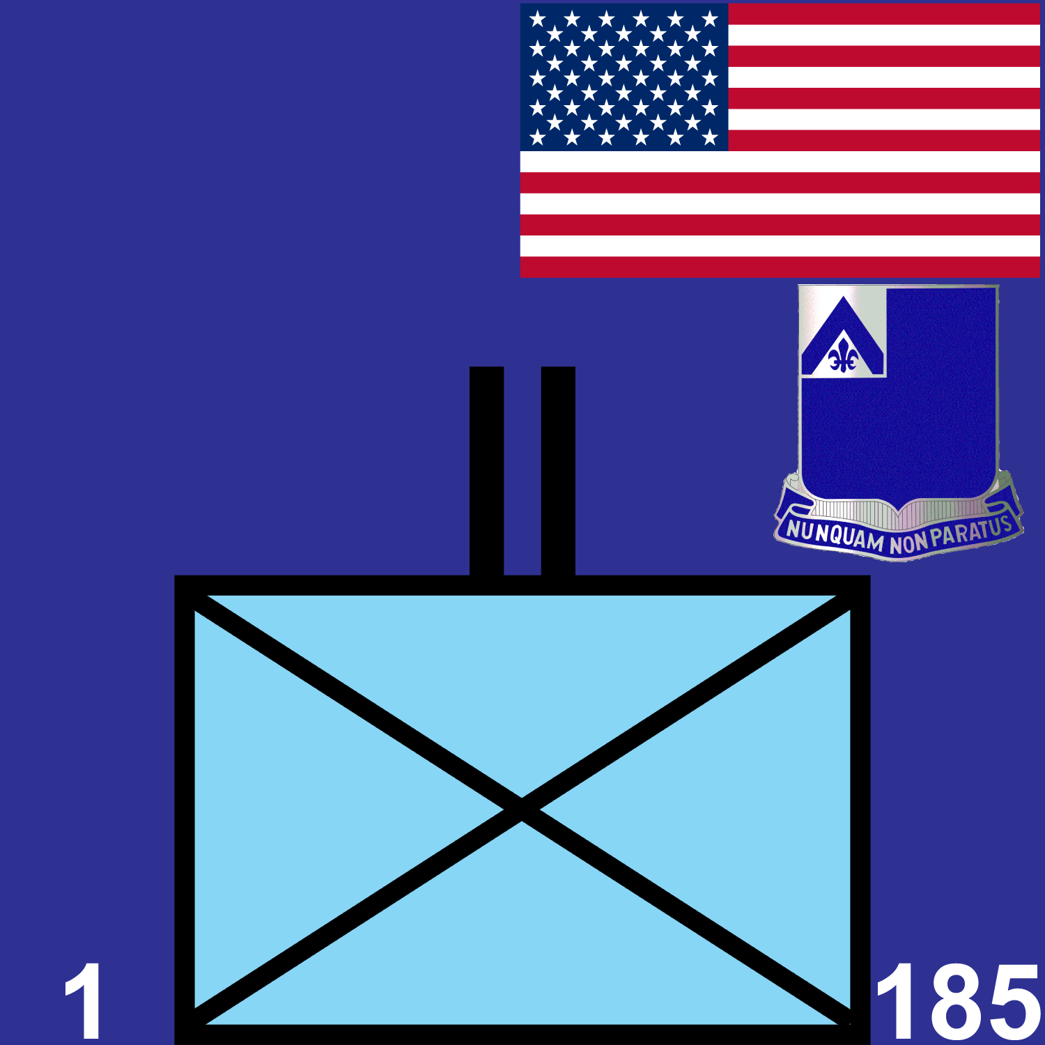 1st Battalion, 185th Infantry Regiment icon
